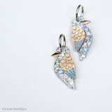 Kurt the (Blue Winged) Kookaburra - Silver Sparkle - Hoops