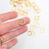 MINI HUGGIE Gold Plated Surgical Steel Hoop - 14mm - Hoop only (per pair)