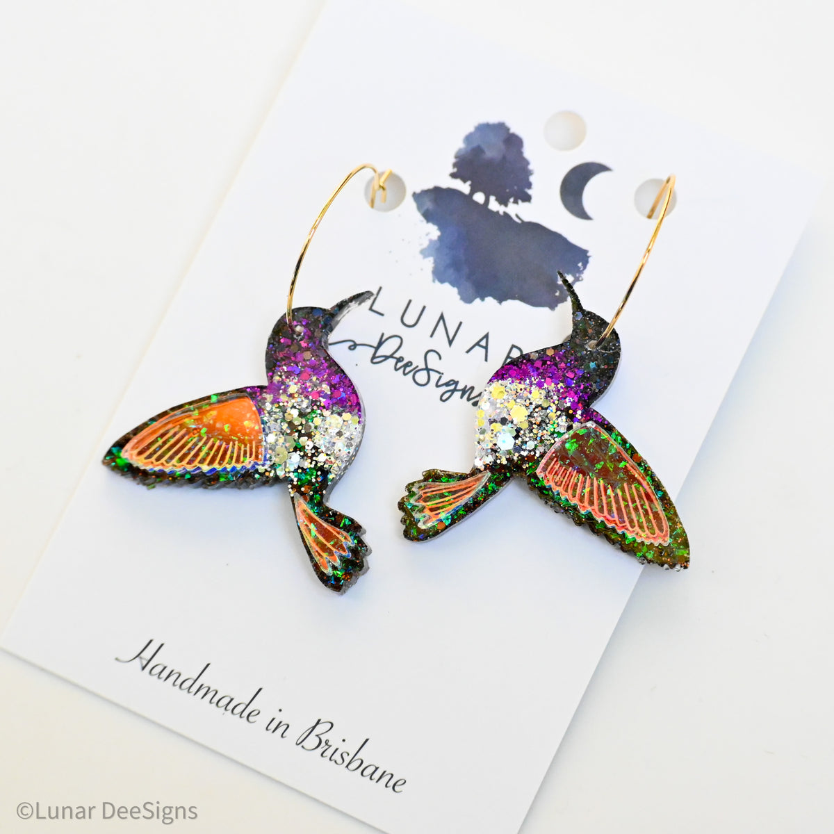 Henry the (Black Chinned) Hummingbird - Limited Edition – Lunar DeeSigns