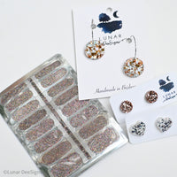 Party Pack 001 -Earring set plus Free Nail wraps