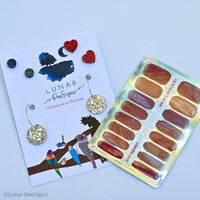 Party Pack 002 - Earrings set plus Free Nail wraps