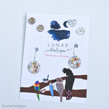 Party Pack 001 -Earring set plus Free Nail wraps