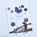 Party Pack 014 - Earrings set plus Free Nail wraps