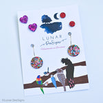 Party Pack 016 - Earrings set plus Free Nail wraps