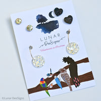 Party Pack 011 - Earrings set plus Free Nail wraps