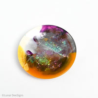 Resin Trinket Dish - One of a kind no waste - Cosmos (02)