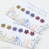 Teachers' Gifts - Bloom/Flower resin studs - pick your colour