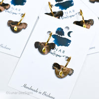 Kev the Koala - Marble - Black Base - chunky hoop (Small)