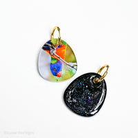 Aussie Bird Portraits - Rainbow Lorikeet - Double design - Black glitter