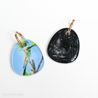 Aussie Bird Portraits - Rainbow Bee Eater - Double Design - Black Glitter