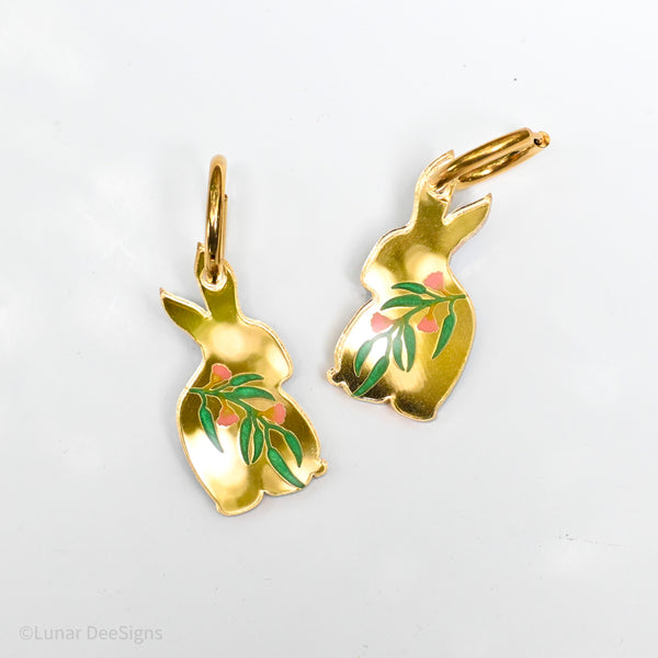 GUM BLOSSOM - Brian the Bunny - HOOPS - Gold