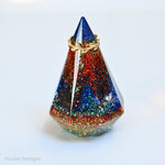 Resin Ring Cone - One of a kind no waste, Ring holder 011