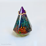 Resin Ring Cone - One of a kind no waste, Ring holder 012