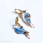 MARBLE - Kiera the Kookaburra Hoops with a touch of golden glitter