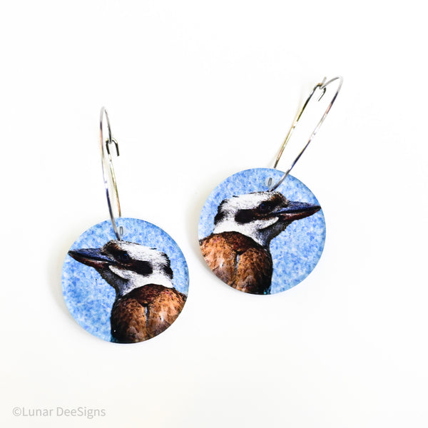 Aussie Bird Portraits - Kookaburra Blue (cornflower)