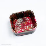 Resin Trinket Dish -Deep Hot Pink and Gold