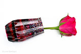 Resin Vase - Deep Pink and Rainbow Sparkles