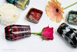 Resin Vase - Deep Pink and Rainbow Sparkles