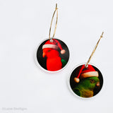 Christmas - 2025 - Mismatched King Parrots - Digital Photographic Art