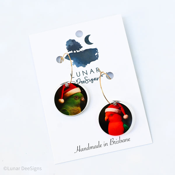 Christmas - 2025 - Mismatched King Parrots - Digital Photographic Art