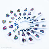 Mini Stud - Rainbow 15mm Love heart