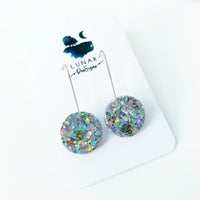 Resin Drops (regular size) - Holographic Silver