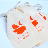Lunar Dee branded Calico Bag - Small - current colour is MINT
